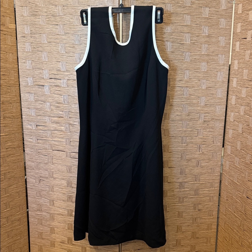 Ann Taylor Black and White Backless Dress